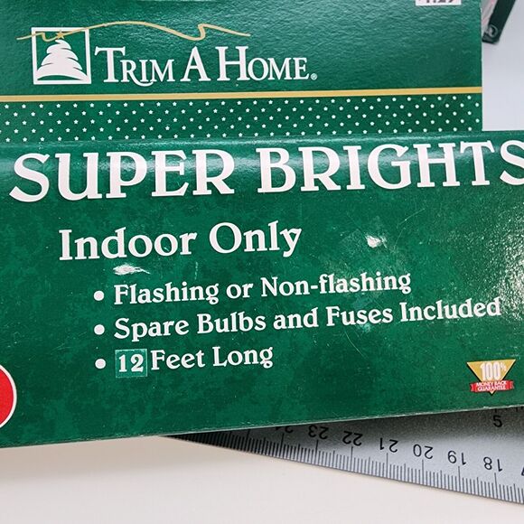 Vintage Kmart Red Super Brights String Lights 455 Count Indoor Trim A Home 156ft - Picture 5 of 13
